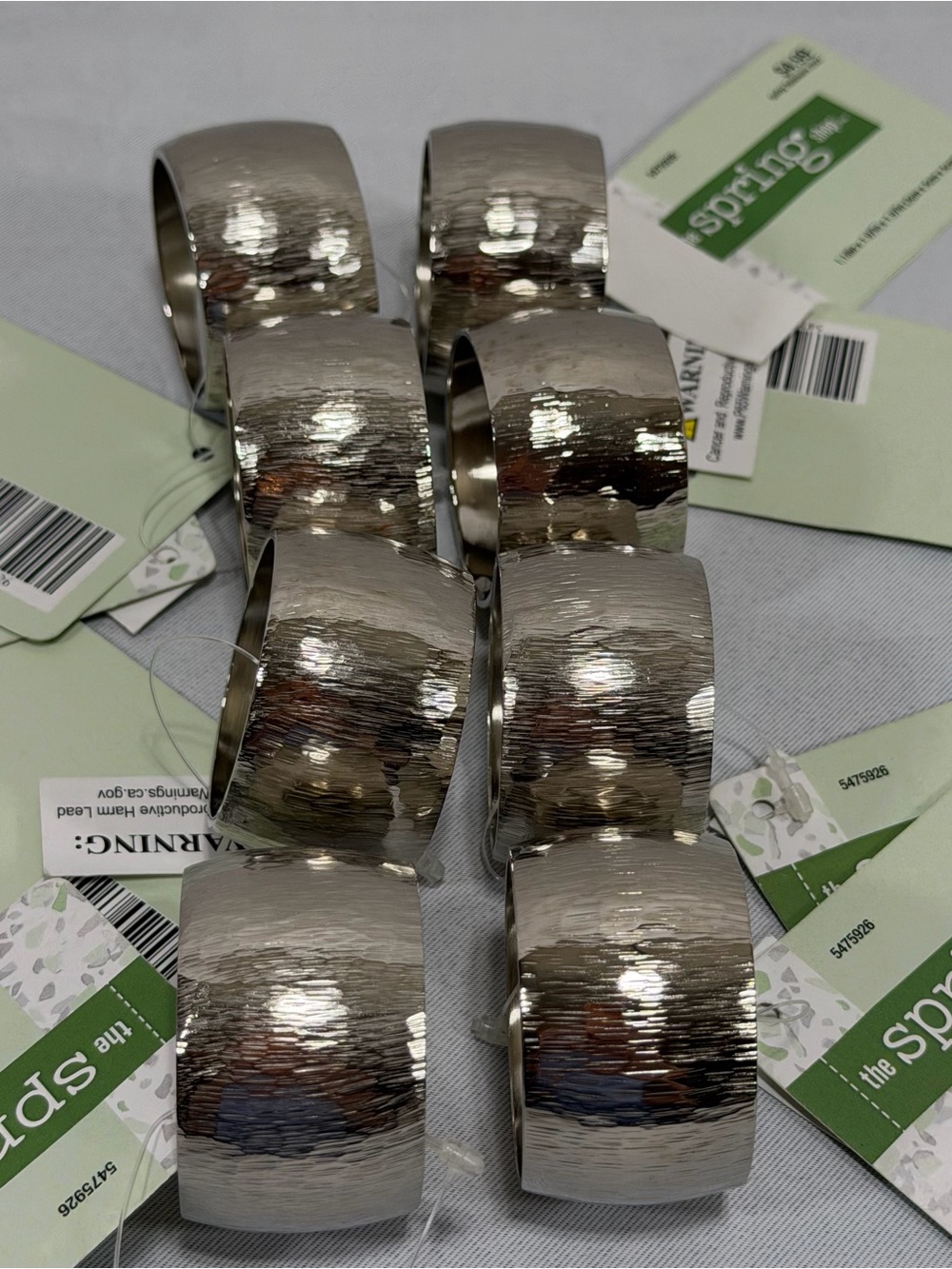Napkin Rings Silver Tone Table Set Of 8 Hobby Lobby Spring Shop 2022 Collection